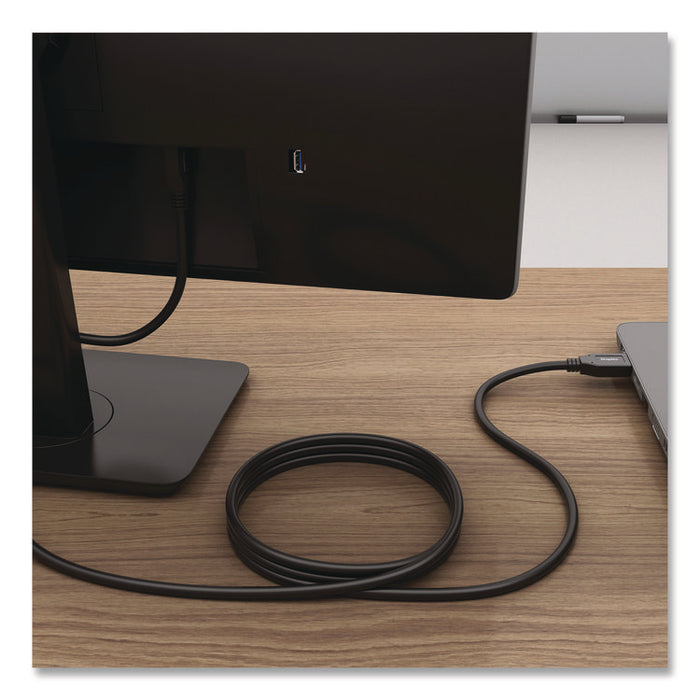 USB-A to Micro USB Type-B Cable, 6 ft, Black