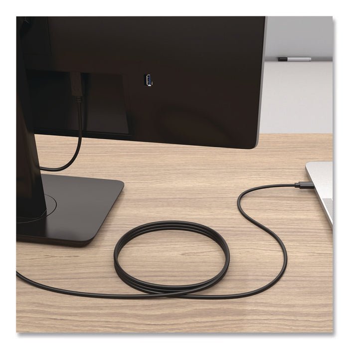 USB-C to USB-B 2.0 Cable, 6 ft, Black