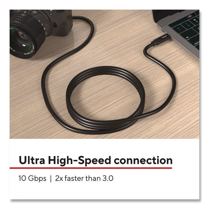 USB-C to Micro USB Type-B 3.1 Cable, 6 ft, Black