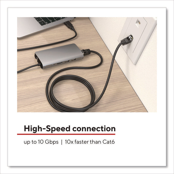 CAT7 Ethernet Cable, 20 ft, Black
