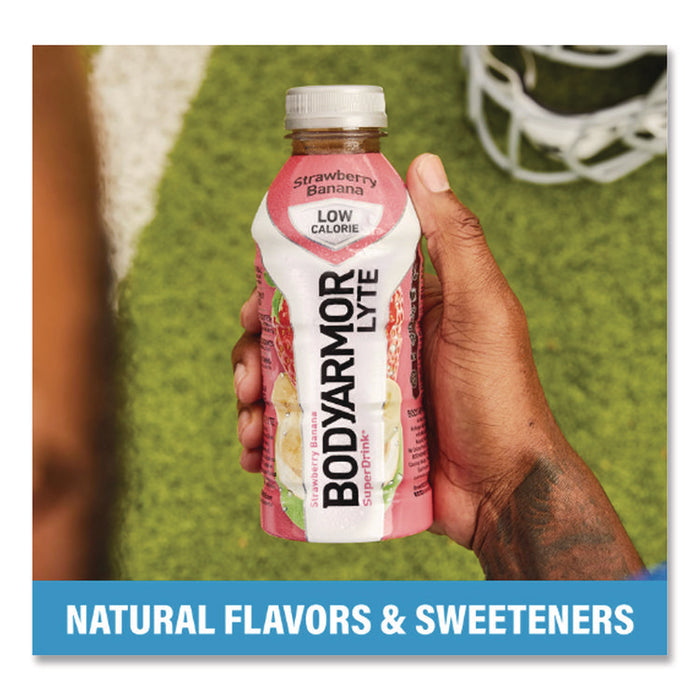 LYTE Sports Drink, Strawberry Banana, 16 oz Bottle, 12/Pack