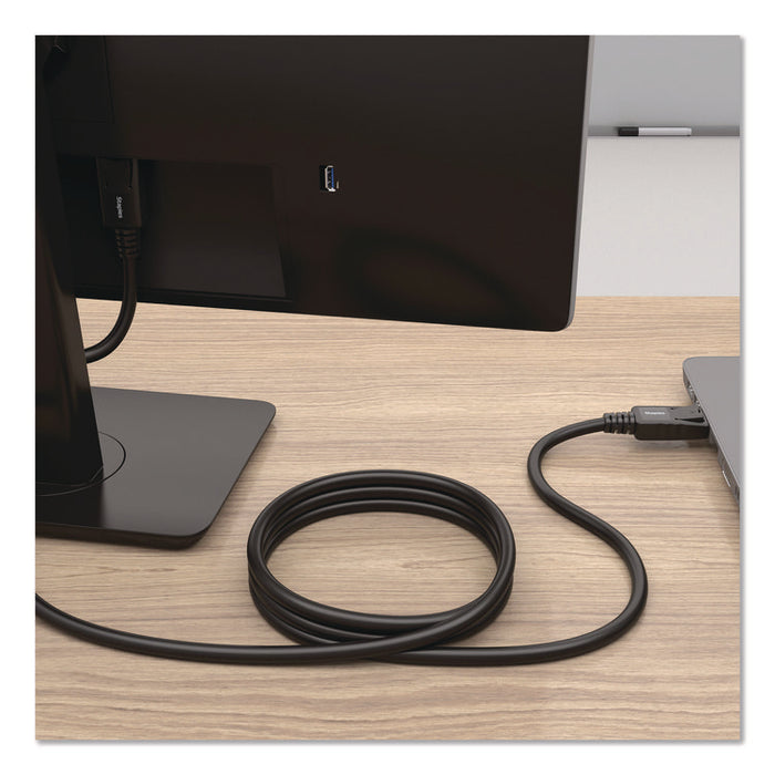 4K DisplayPort to DisplayPort Audio/Video Cable, 6 ft, Black
