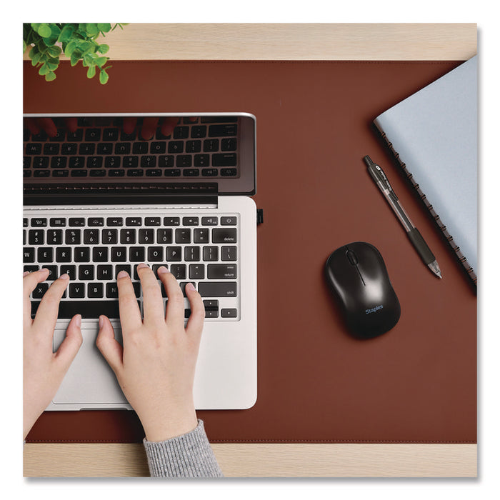 Wireless Ambidextrous Optical USB Mouse, 2.4 GHz Frequency/33 ft Wireless Range, Left/RIght Hand Use, Black