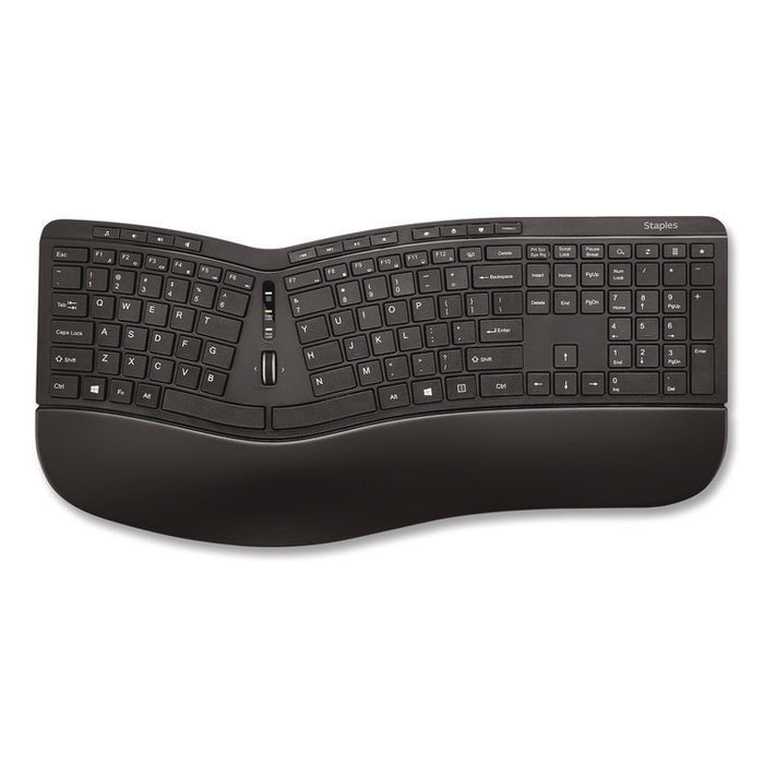 Wireless Ergonomic Keyboard, Black