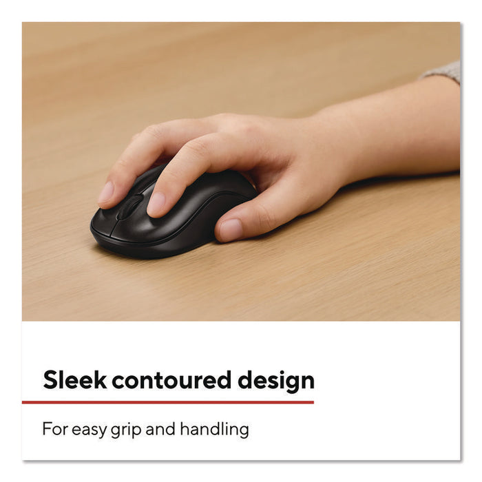 Wireless Keyboard and Optical Mouse Combo, 2.4 GHz Frequency/33 ft Maximum Wireless Range, Black