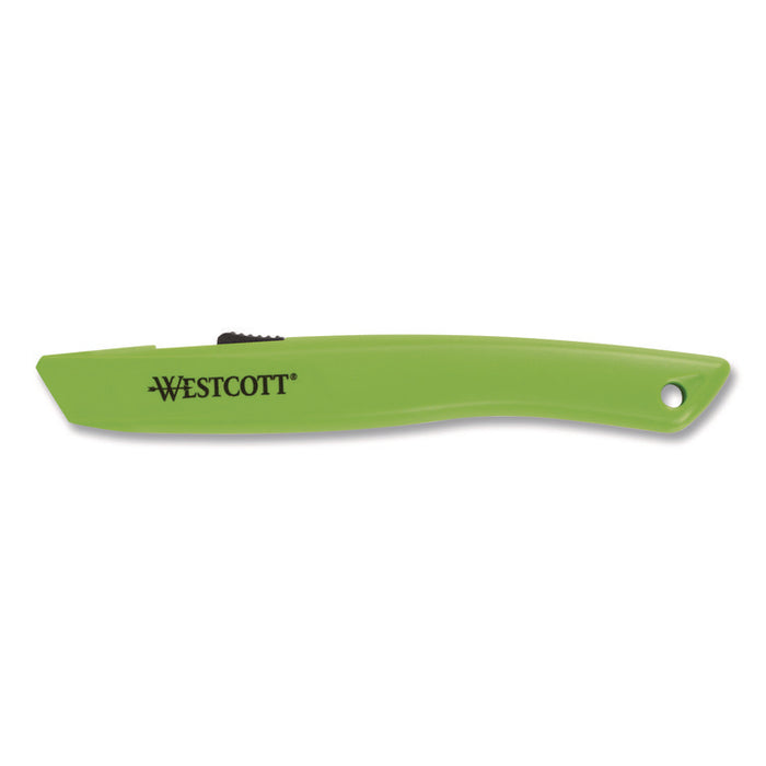 Full-Size Safety Cutter, ABS Handle, Green, 12/Pack