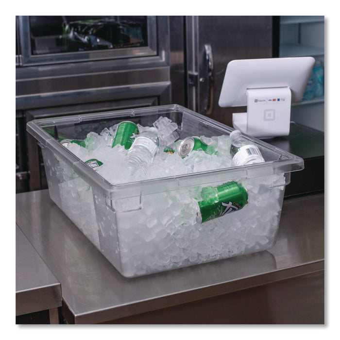 StorPlus Polycarbonate Food Storage Container, 12.5 gal, 18 x 26 x 9, Clear, Plastic