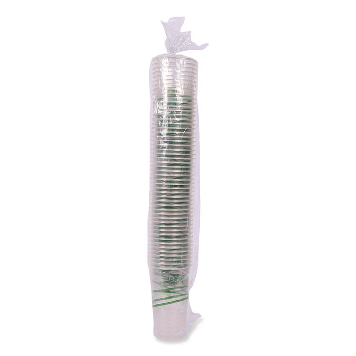 GreenStripe Renewable and Compostable PLA Cold Cups, 24 oz, Plastic, Clear, 50/Pack, 20 Packs/Carton