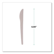 Load image into Gallery viewer, Plantware Compostable Cutlery, Knife, Plastic, Pearl White, 50/Pack, 20 Packs/Carton

