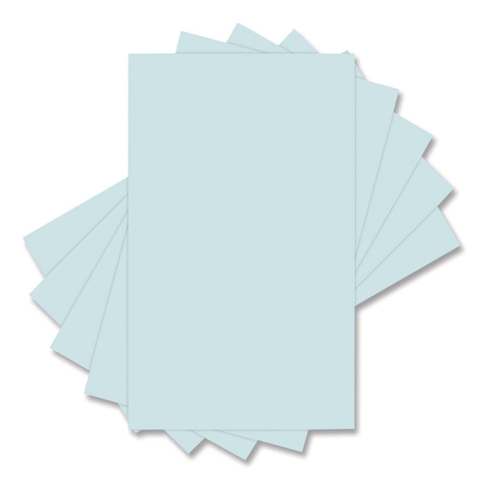 Colors 30% Recycled Colored Paper, 20 lb Bond Weight, 8.5 x 14, Blue, 500/Ream