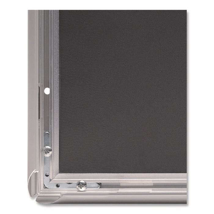Poster Holder, Aluminum, 11 x 17, Silver