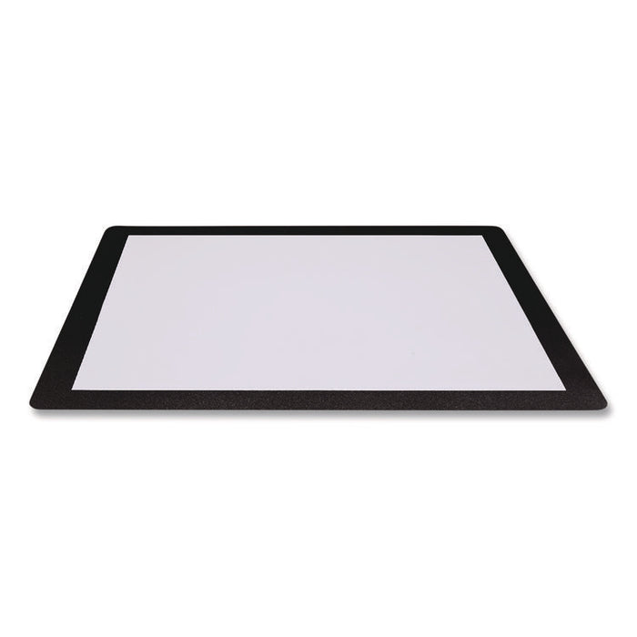 Menu Holder For 8.5 x 11 Menus, Landscape Orientation, 12.6 x 10.2 Holder, Clear/Black