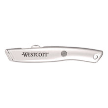Load image into Gallery viewer, Aluminum Safety Cutter with Ceramic Blade, Aluminum Handle, Silver
