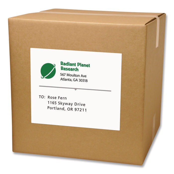 White Shipping Labels-Bulk Packs, Inkjet/Laser Printers, 8.5 x 11, White, 500/Carton