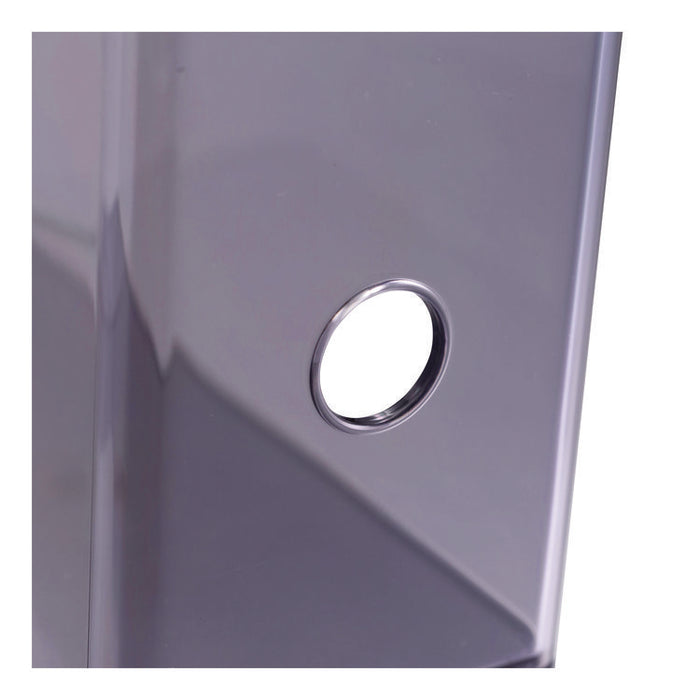 Recycled Plastic Magazine File, 4.3 x 10.3 x 12.2, Translucent Gray
