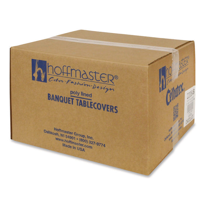 Cellutex Table Covers, Poly/Tissue, 54" x 108", Chocolate Brown, 25/Carton