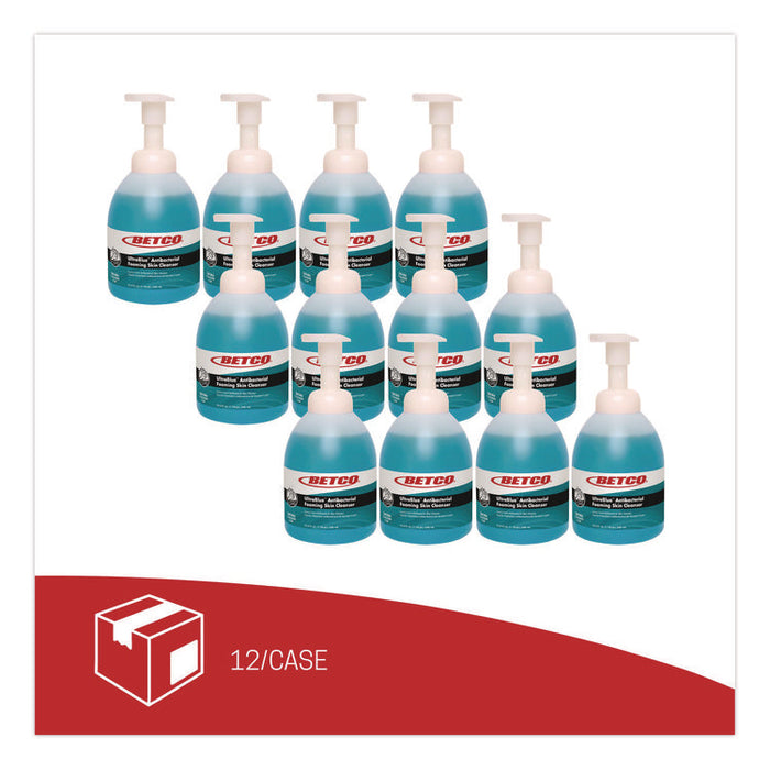 UltraBlue Antibacterial Foaming Skin Cleanser, Fragrance-Free, 500 mL Bottle, 12/Carton