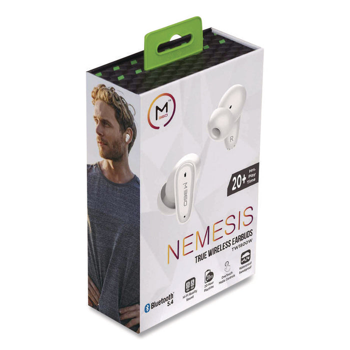 Nemesis True Wireless Earbuds, White
