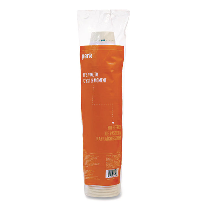 White Paper Hot Cups, 10 oz, 50/Pack