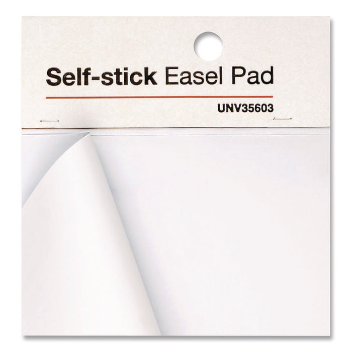 Self-Stick Easel Pad, Unruled, (30) White 25 x 30 Sheets, 2/Carton