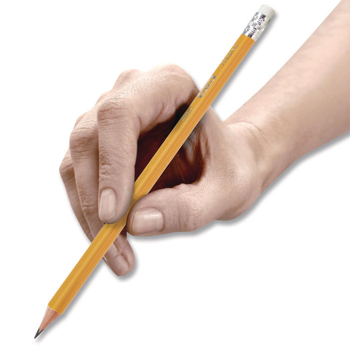 Essentials Triangular Pre-Sharpened Pencils, HB (#2), Black Lead, Yellow Barrel, 144/Box