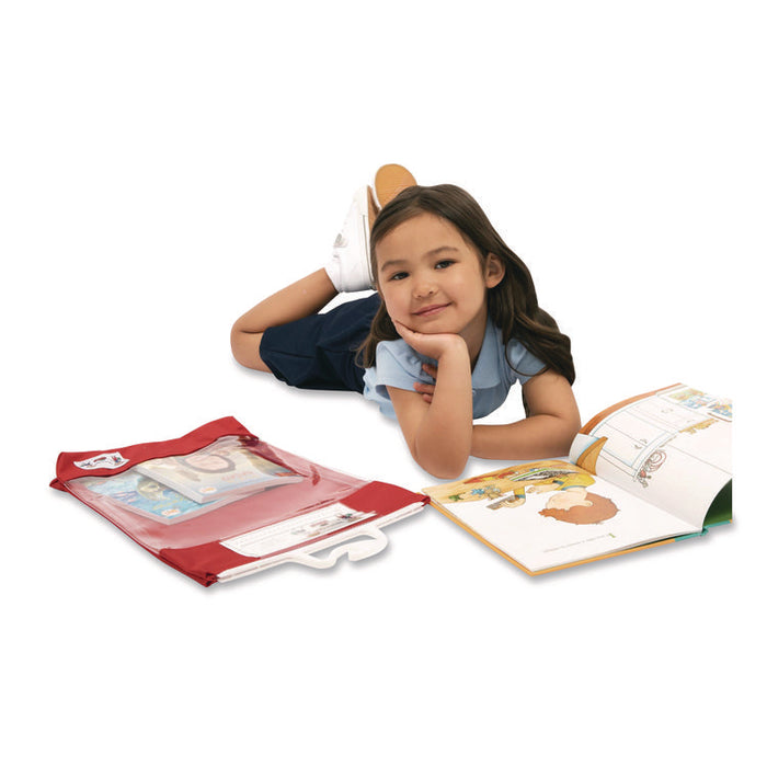 Seat Sack Read-N-Go Book Bag, 10.5 x 2 x 16, Red