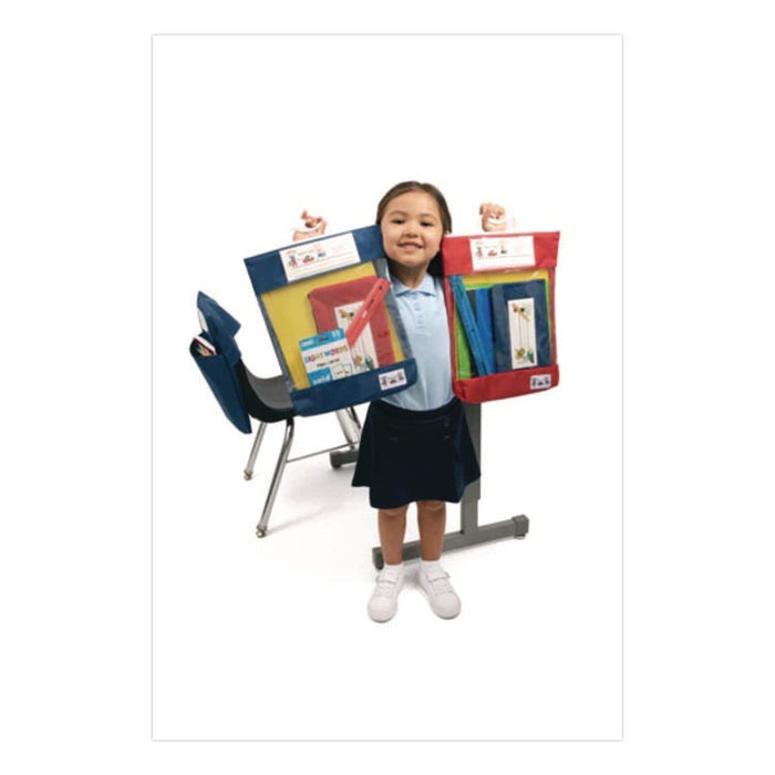 Seat Sack Read-N-Go Book Bag, 10.5 x 2 x 16, Red