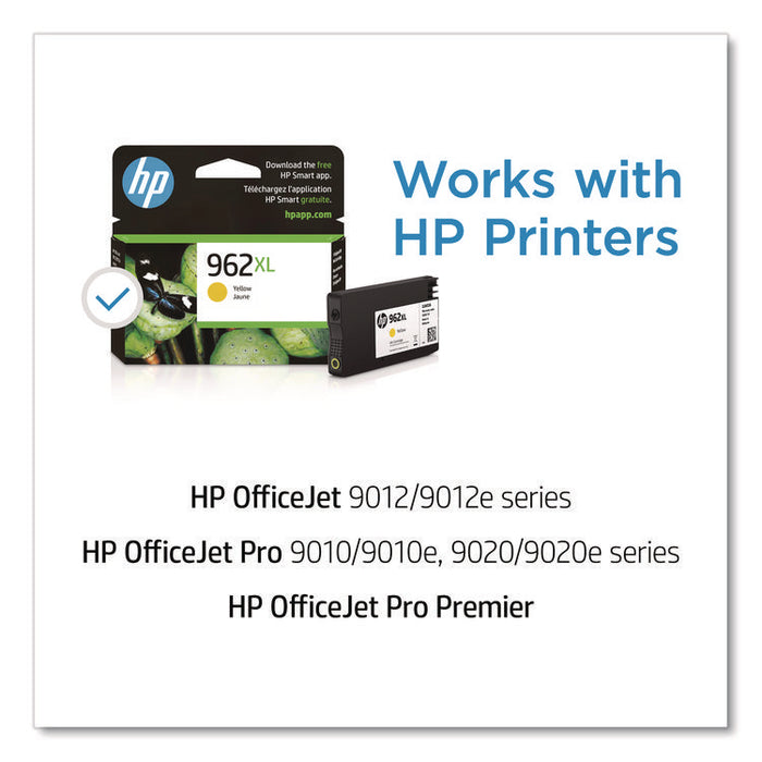 HP 962XL, (3JA02AN) High-Yield Yellow Original Ink Cartridge