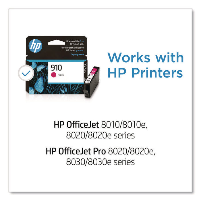HP 910, (3YL59AN) Magenta Original Ink Cartridge
