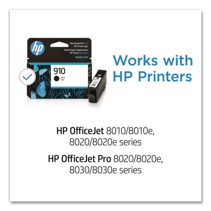 HP 910, (3YL61AN) Black Original Ink Cartridge