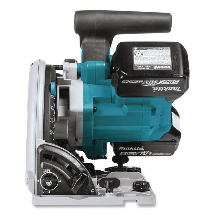 18V X2 (36V) LXT Brushless Lithium-Ion 6.5" Cordless Plunge Circular Saw Kit, 2 Batteries (XPS01PTJ), 6,300 rpm