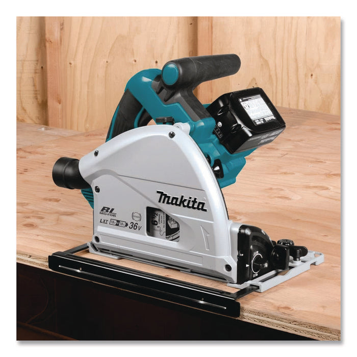 18V X2 (36V) LXT Brushless Lithium-Ion 6.5" Cordless Plunge Circular Saw Kit, 2 Batteries (XPS01PTJ), 6,300 rpm