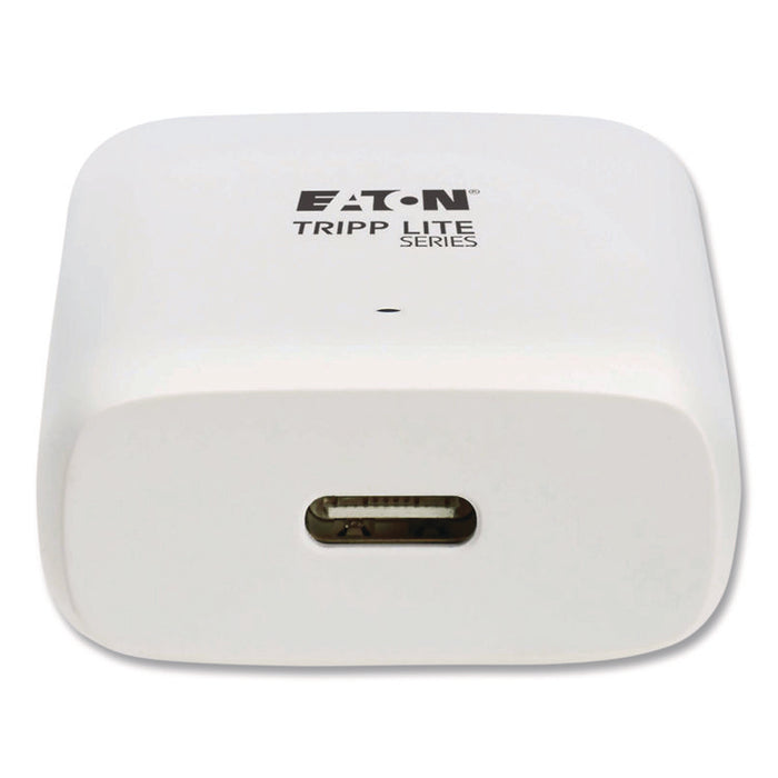 Flat One-Port USB-C Wall Charger with GaN Technology, White