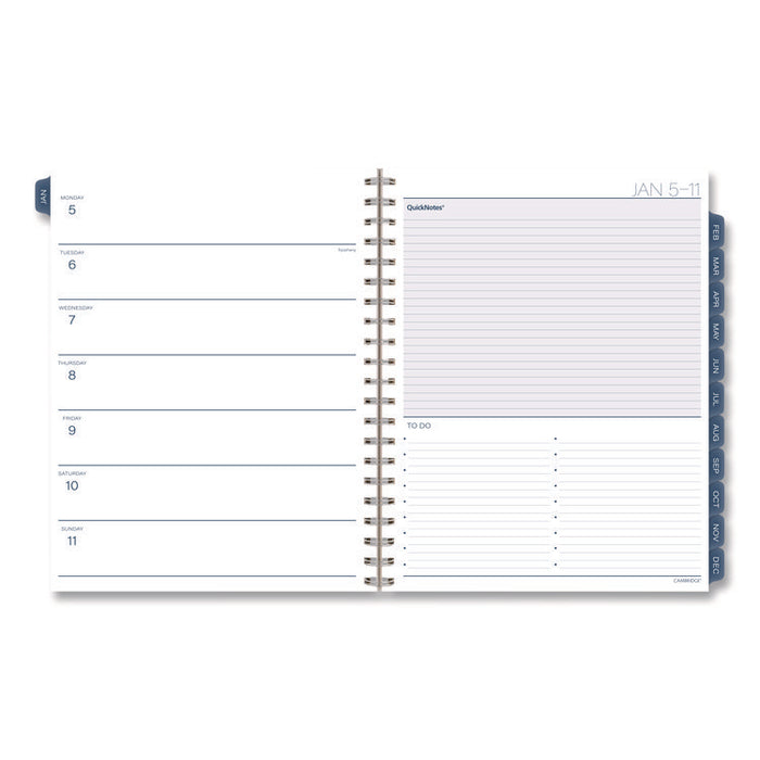 Abyss Weekly/Monthly Planner, 11 x 8.5, Water-Inspired Artwork, Blue Cover, 12-Month (Jan-Dec): 2026