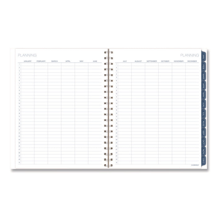 Abyss Weekly/Monthly Planner, 11 x 8.5, Water-Inspired Artwork, Blue Cover, 12-Month (Jan-Dec): 2026