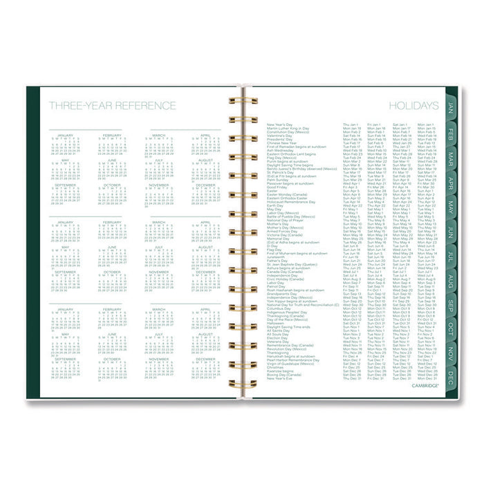 Emerald Isle Weekly/Monthly Planner, 8.5 x 5.5, Green Marbled Cover, 12-Month (Jan-Dec): 2026
