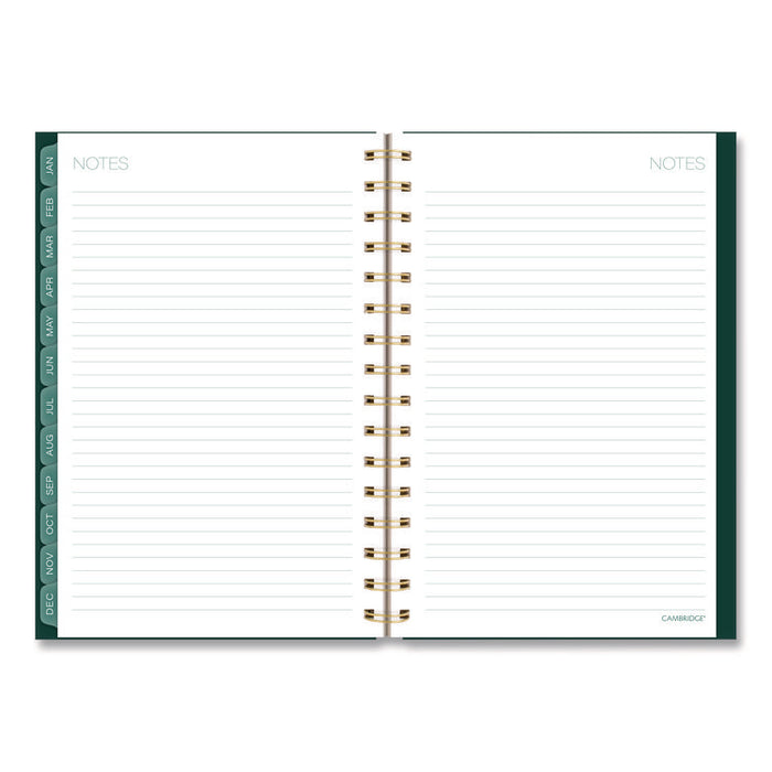 Emerald Isle Weekly/Monthly Planner, 8.5 x 5.5, Green Marbled Cover, 12-Month (Jan-Dec): 2026