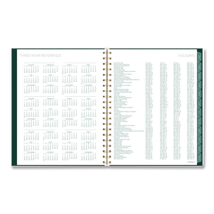 Emerald Isle Weekly/Monthly Planner, 11 x 8.5, Green Marbled Cover, 12-Month (Jan-Dec): 2026