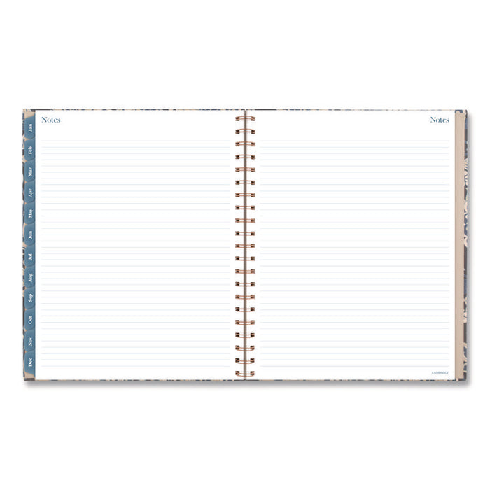 Elizabeth Weekly/Monthly Planner, 11 x 8.5, Floral Artwork, Blue Cover, 12-Month  (Jan-Dec): 2026