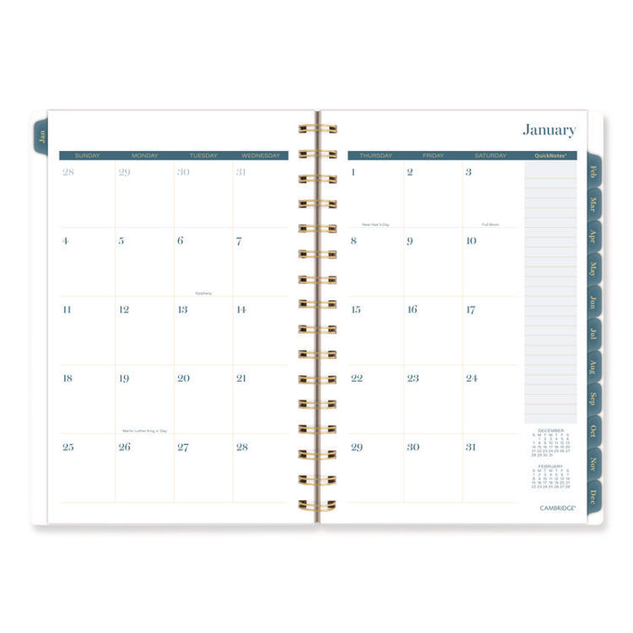 Midnight Garden Weekly/Monthly Planner, 8.5 x 5.5, Floral Artwork, Black/Pink/Green Cover, 12-Month (Jan-Dec): 2026
