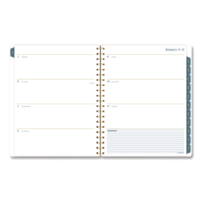 Midnight Garden Weekly/Monthly Planner, 11 x 8.5, Floral Artwork, Black/Pink/Green Cover, 12-Month (Jan-Dec): 2026