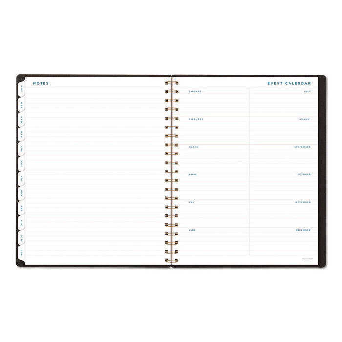 Signature Collection Weekly/Monthly Planner, 11 x 8.5, Black Cover, 12-Month (Jan-Dec): 2026