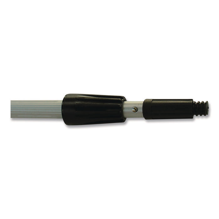 Aluminum Extension Pole, Two Sections, 8 ft, Silver/Black