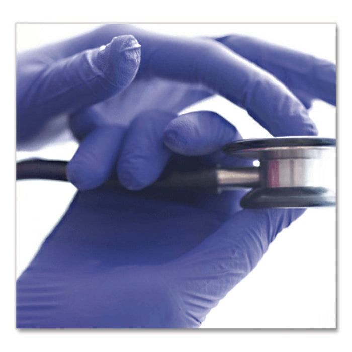 Nitrile Exam Gloves, Powder-Free, X-Large, 3 mil Thick, Indigo, 100/Box