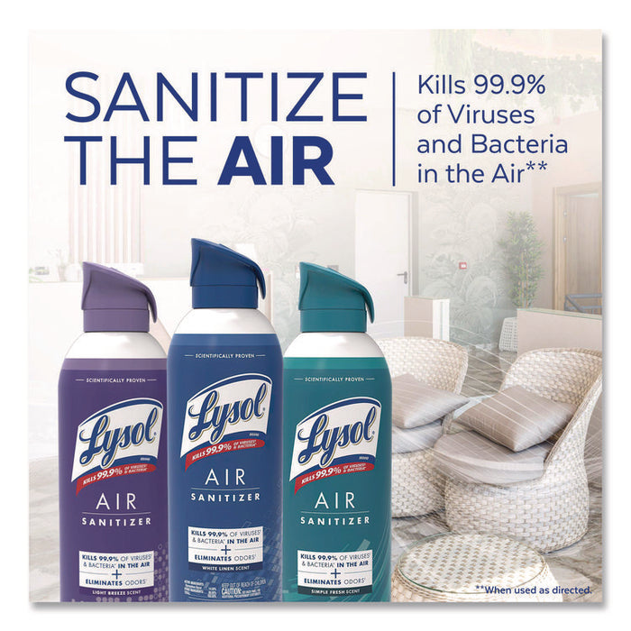 Air Sanitizer Spray, Simple Fresh Scent, 10oz Aerosol Spray