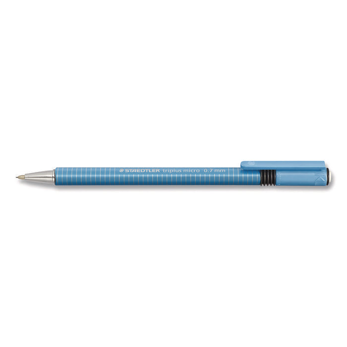 Mechanical Pencils, 0.7 mm, HB (#2), Black Lead, Light Blue Barrel, 10/Box