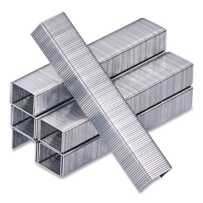 Heavy-Duty Premium Staples, 0.38" Leg, 0.5" Crown, Carbon Steel, 1,000/Box