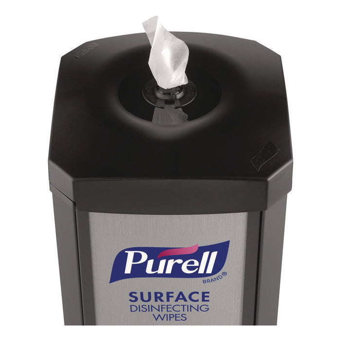 DS360 High-Capacity Surface Disinfecting Wipes Station, 1,200 Wipe Capacity, 15.5 x 15.5 x 39.6, Graphite