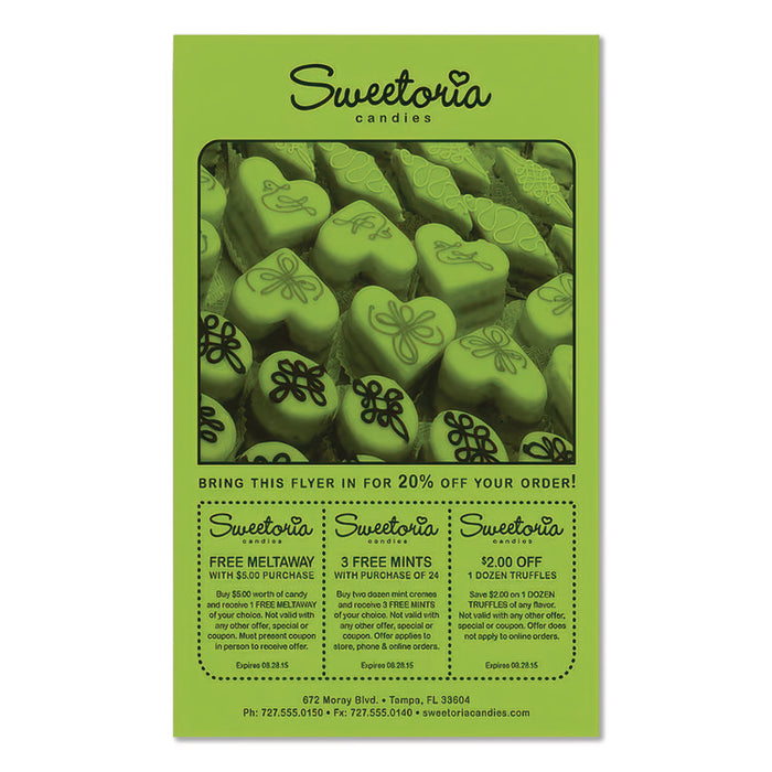 Color Paper, 24 lb Bond Weight, 8.5 x 14, Terra Green, 500/Ream