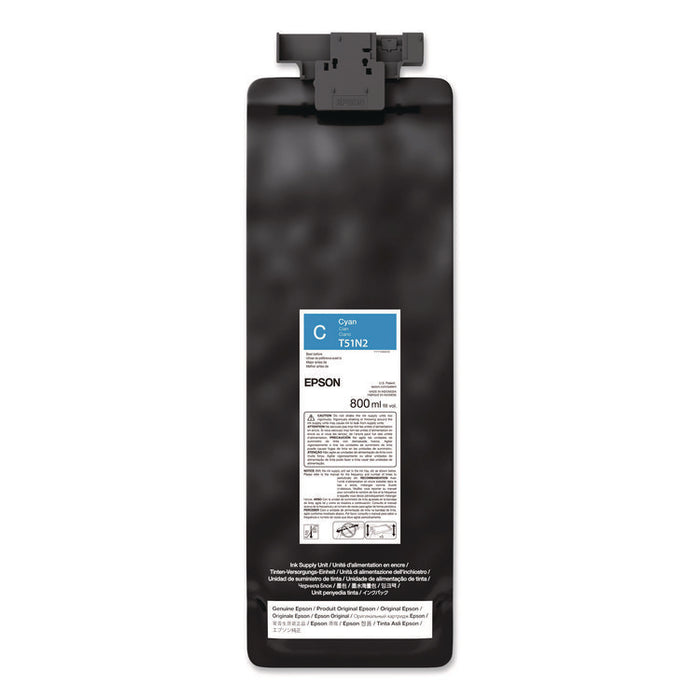 T51N220 (T51N) UltraChrome GS3 Eco-Solvent Ink, 800 mL, Cyan